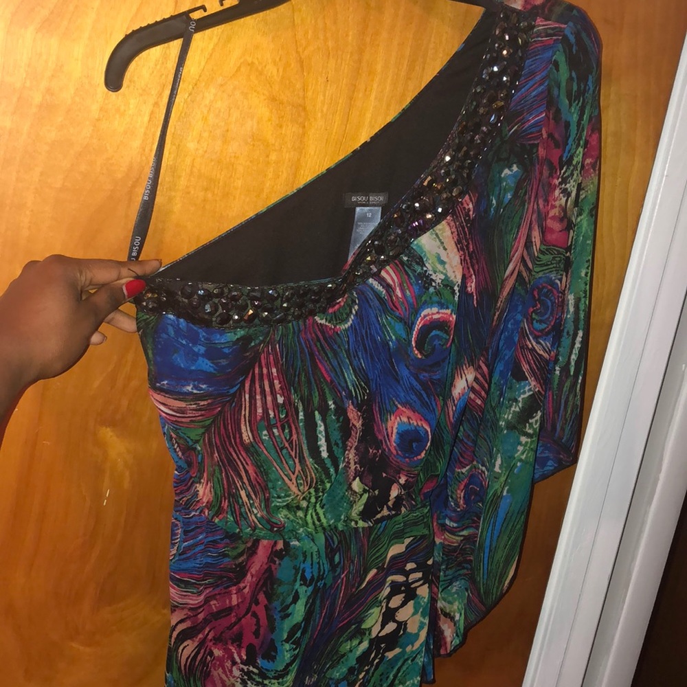Peacock Party dress